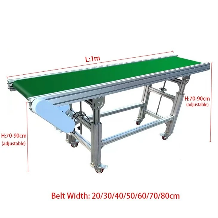 Parallel Adjustable PVC Belt Conveyor For Production Line suppliers
